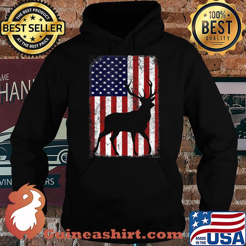 The Legacy Of A Whitetail Deer Hunter American Flag T-Shirt Hoodie