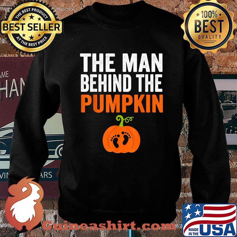 The Man Behind The Pumpkin Pregnancy Halloween Costume T-Shirt Sweater