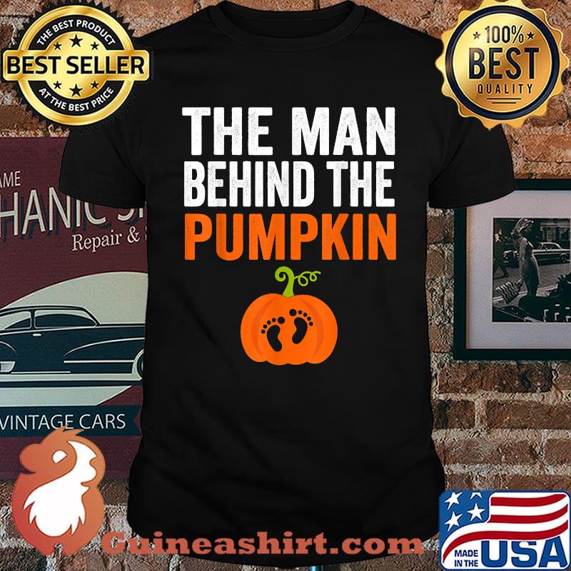 The Man Behind The Pumpkin Pregnancy Halloween Costume T-Shirt