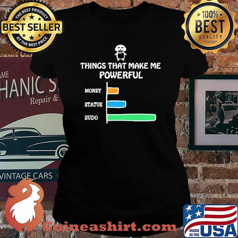 Things That Make Me Powerful Money Status Sudo Shirt Laides tee