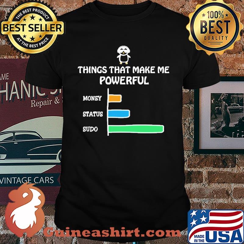 Things That Make Me Powerful Money Status Sudo Shirt
