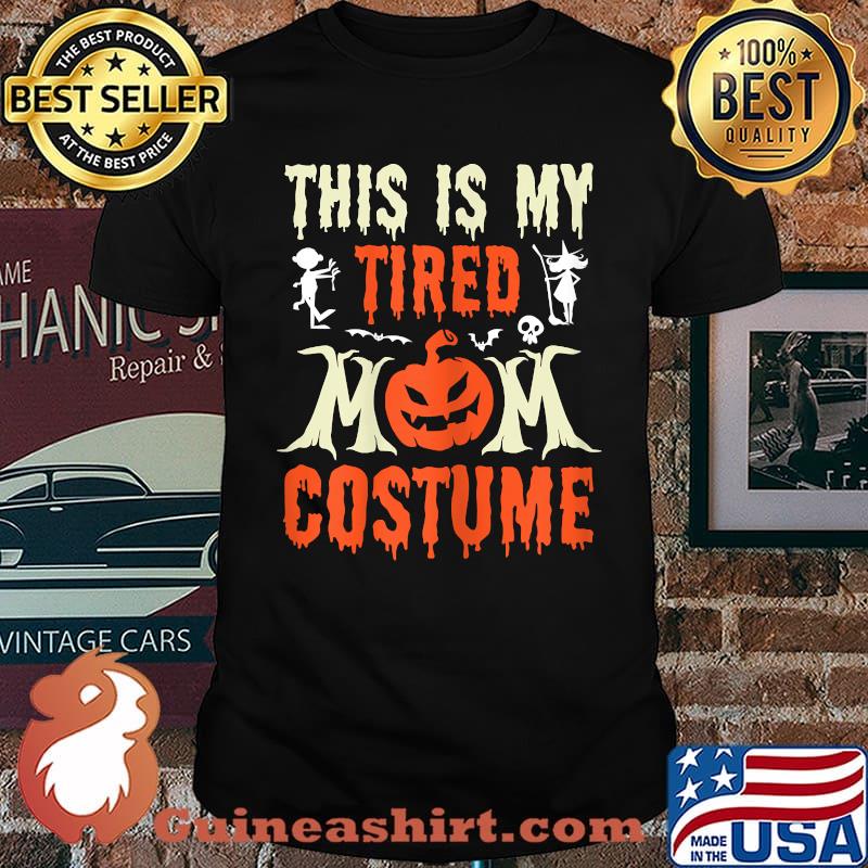 This is My Tired Mom Costume Pumpkin Halloween T-Shirt