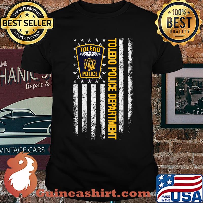 Toledo Police Department American Flag T-Shirt