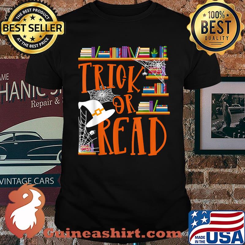 Trick or Read Library Event Halloween Book Librarian T-Shirt