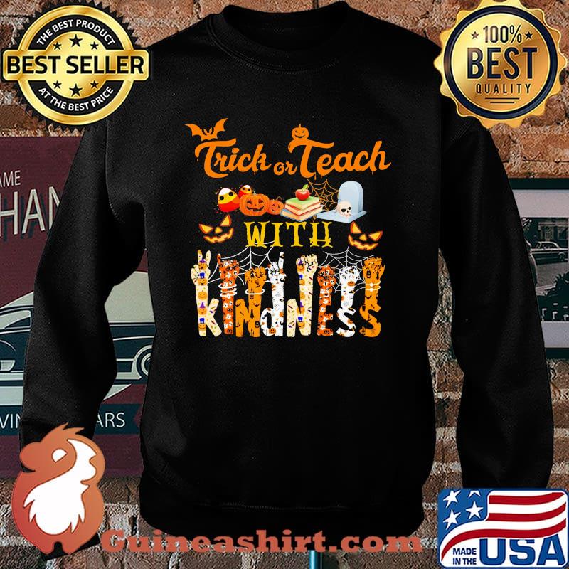 Trick Or Teach Witch Kindness Halloween Shirt Sweater