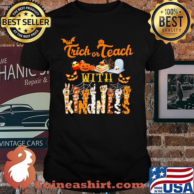 Trick Or Teach Witch Kindness Halloween Shirt
