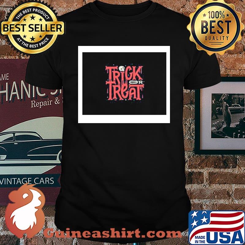 Trick or treat skull halloween shirt