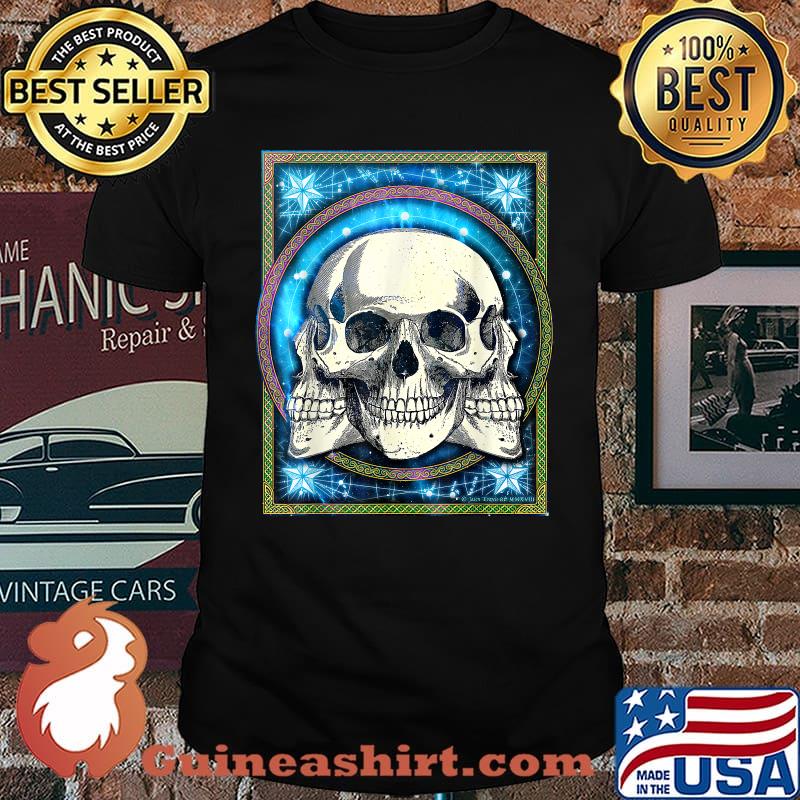 Trinity Skull Drawing Oddities Spooky Halloween T-Shirt