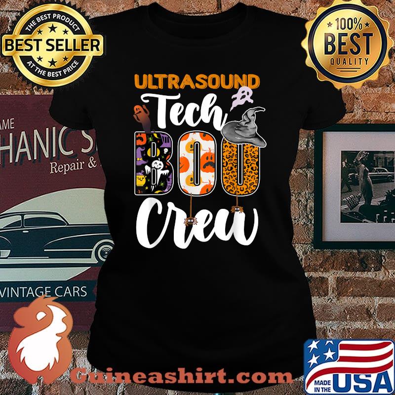 Ultrasound Tech Boo Crew Halloween Technician Matching T-Shirt Laides tee