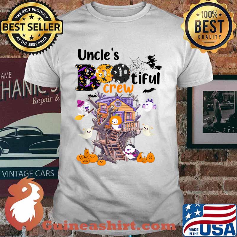 Uncle's Bootiful Crew House Cute Ghost Boo Halloween T-Shirt