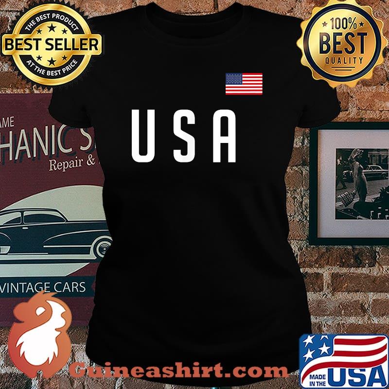 USA Soccer American Flag T-Shirt Laides tee