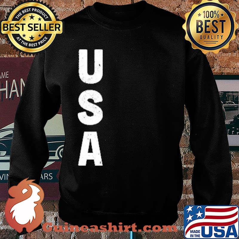 USA TEXT WHITE SHIRT Sweater