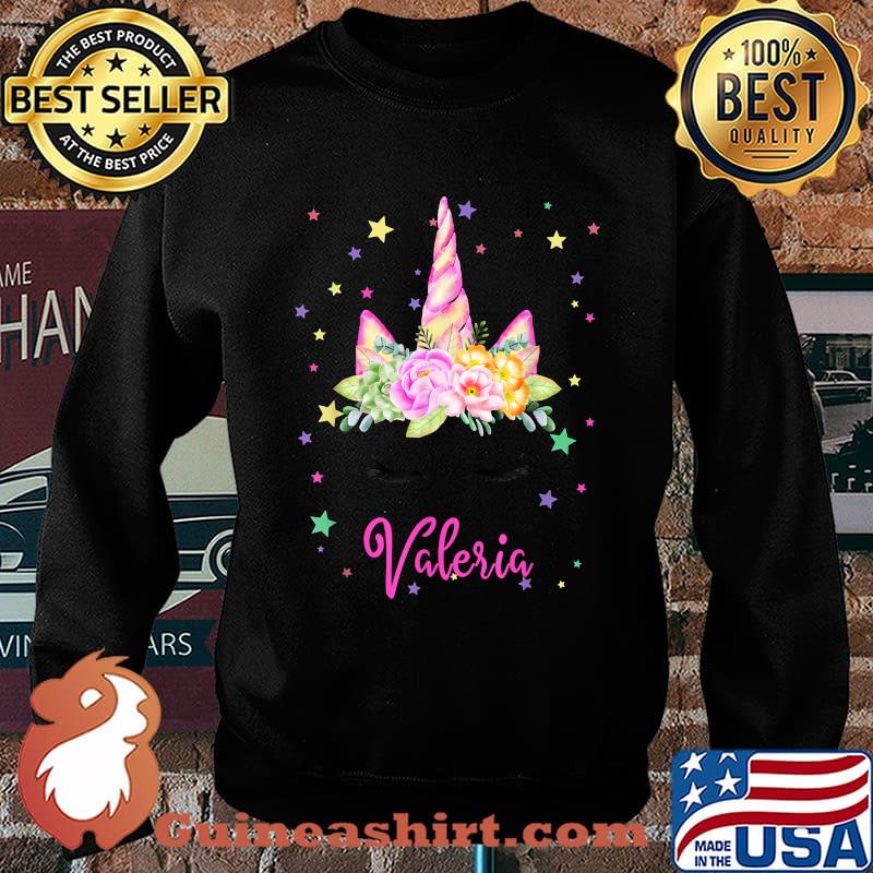 Valeria Unicorn Face Personalized T-Shirt Sweater