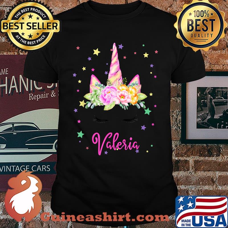 Valeria Unicorn Face Personalized T-Shirt
