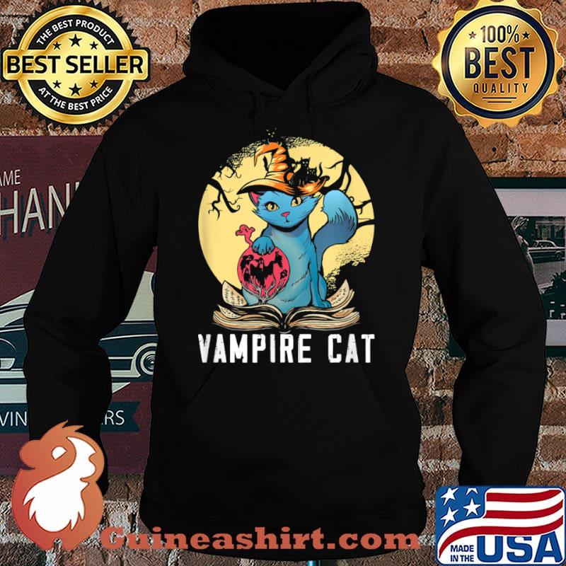 Vampire Cat Halloween Bloody Holiday Scary Horror Monster Shirt Hoodie