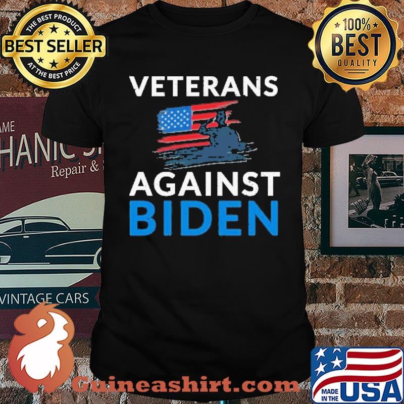 Veterans Against Biden Anti Biden For President American Flag Shirt