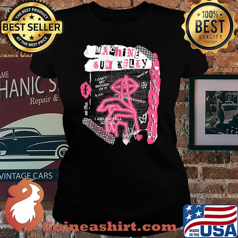 Vintage Graphic Machines Guns Art Kellys Limited Design T-Shirt Laides tee
