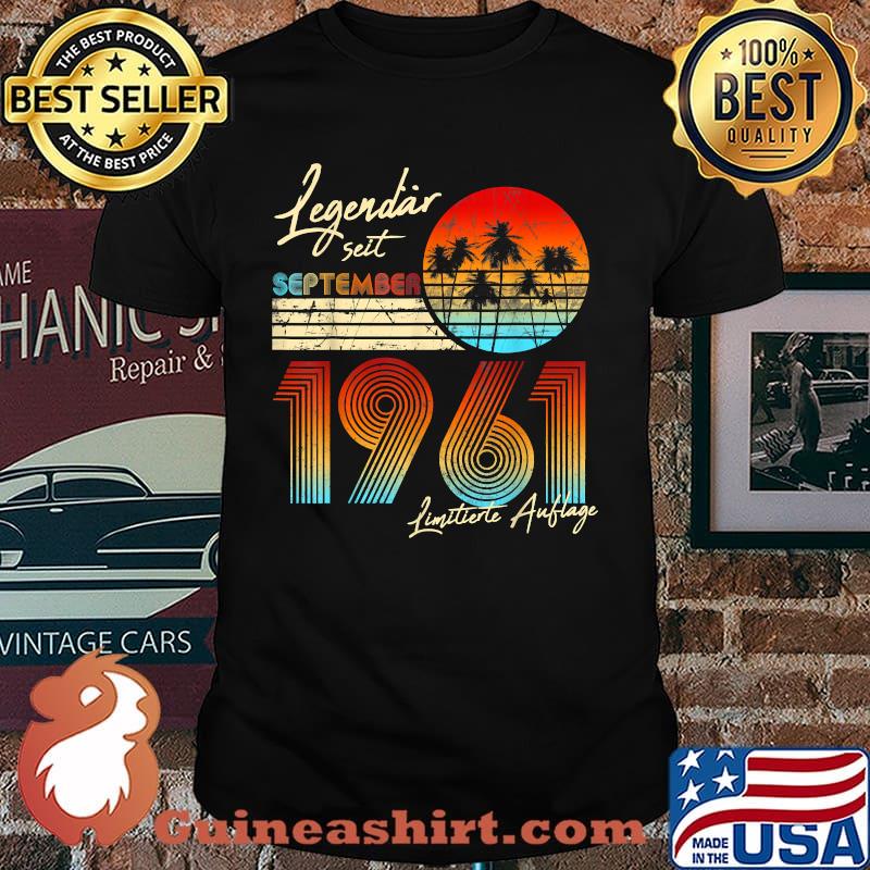 Vintage Legendary Seit September Since 1961 Limitierte Aublage T-Shirt
