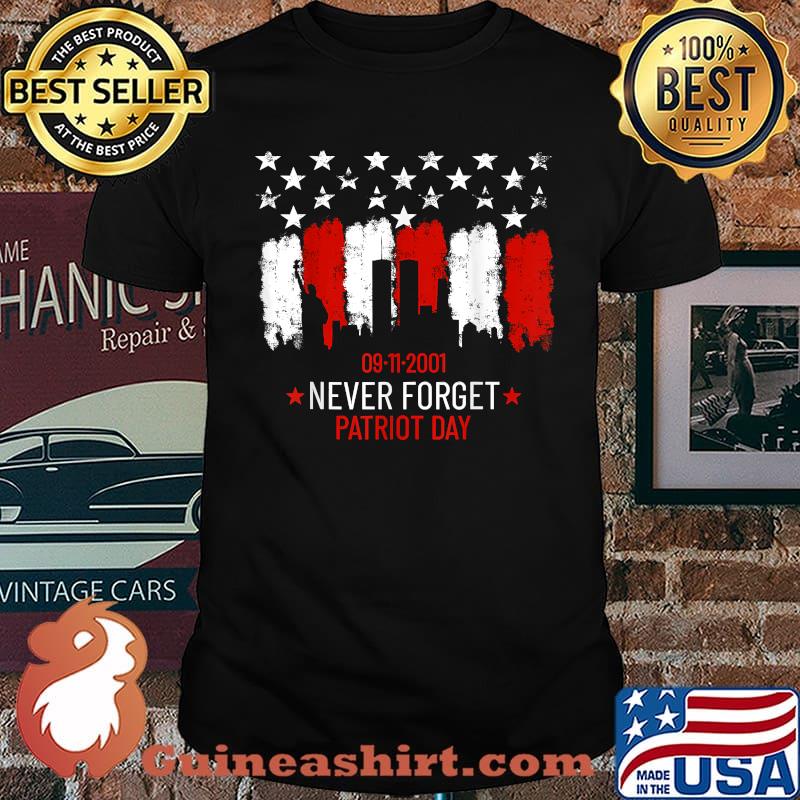 Vintage Never forget Patriotic 911 American Retro T-Shirt
