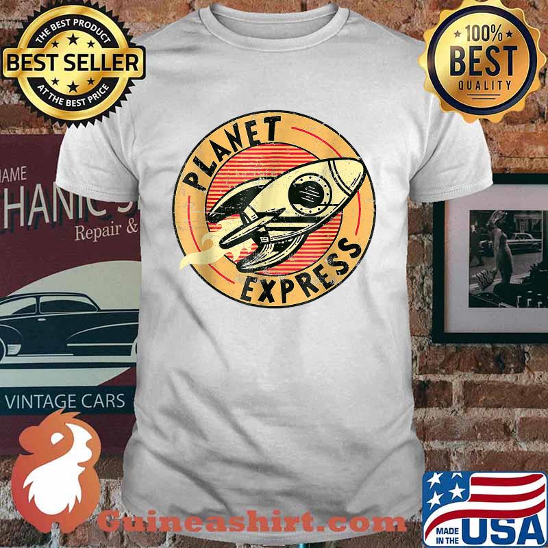 Vintage Planets Express Futuramas Logo T-Shirt
