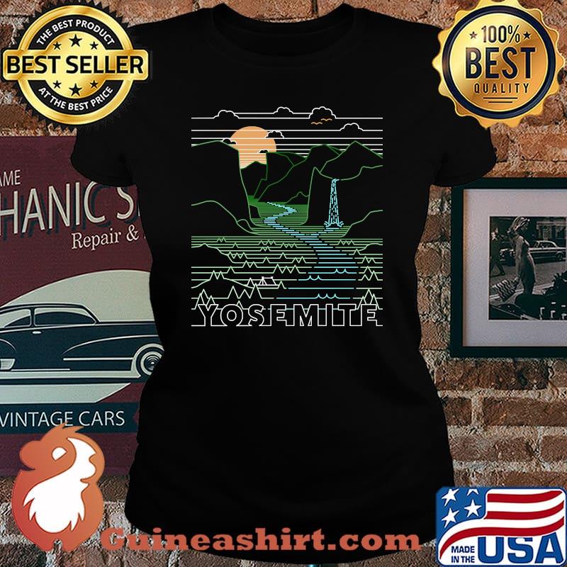 Vintage Retro Yosemite National Park California - Hike CA T-Shirt Laides tee