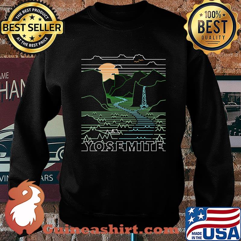 Vintage Retro Yosemite National Park California - Hike CA T-Shirt Sweater