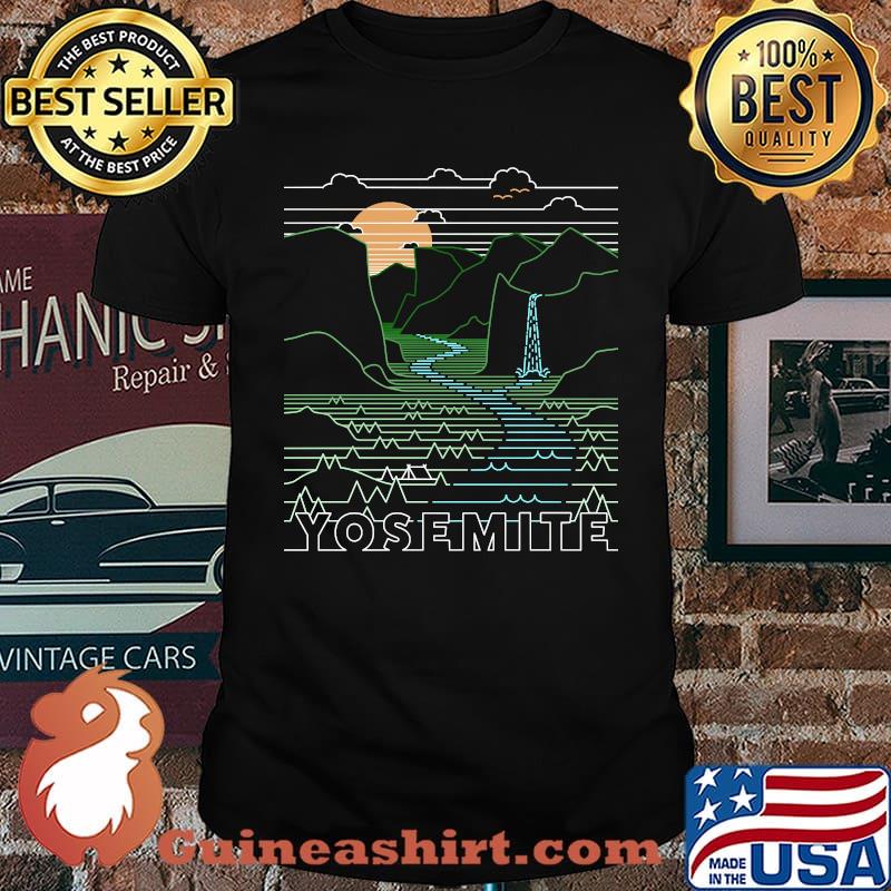 Vintage Retro Yosemite National Park California - Hike CA T-Shirt