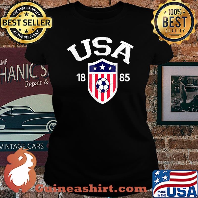 Vintage USA Soccer 1885 T-Shirt Laides tee
