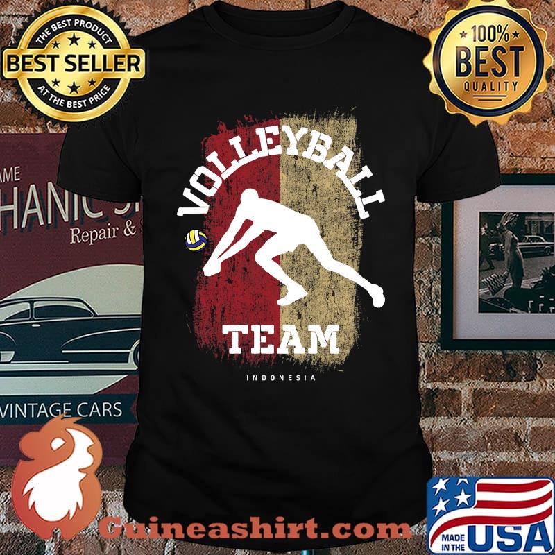 Volleyball Team Indonesia Flag T-Shirt
