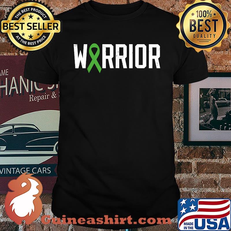 Warrior Lymphoma Cancer Lime Green Ribbon Awareness T-Shirt