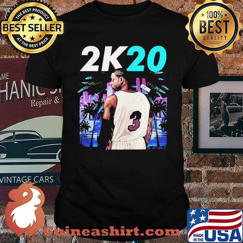 Wintertee 2K20Wade 3 Miami Basketball Jersey for Shirt
