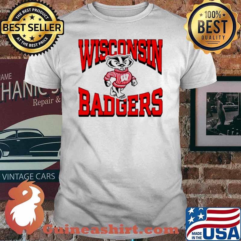 Wisconsin Badgers Ash Gray bBucky Afton shirt