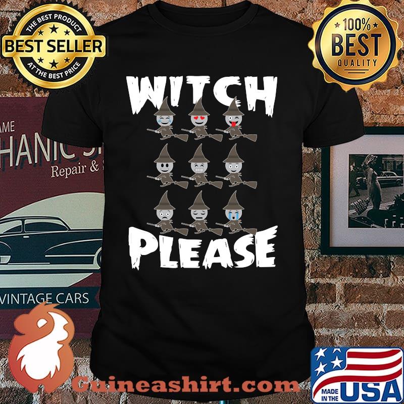Witch Please Witches Emoticon Collection Halloween T-Shirt