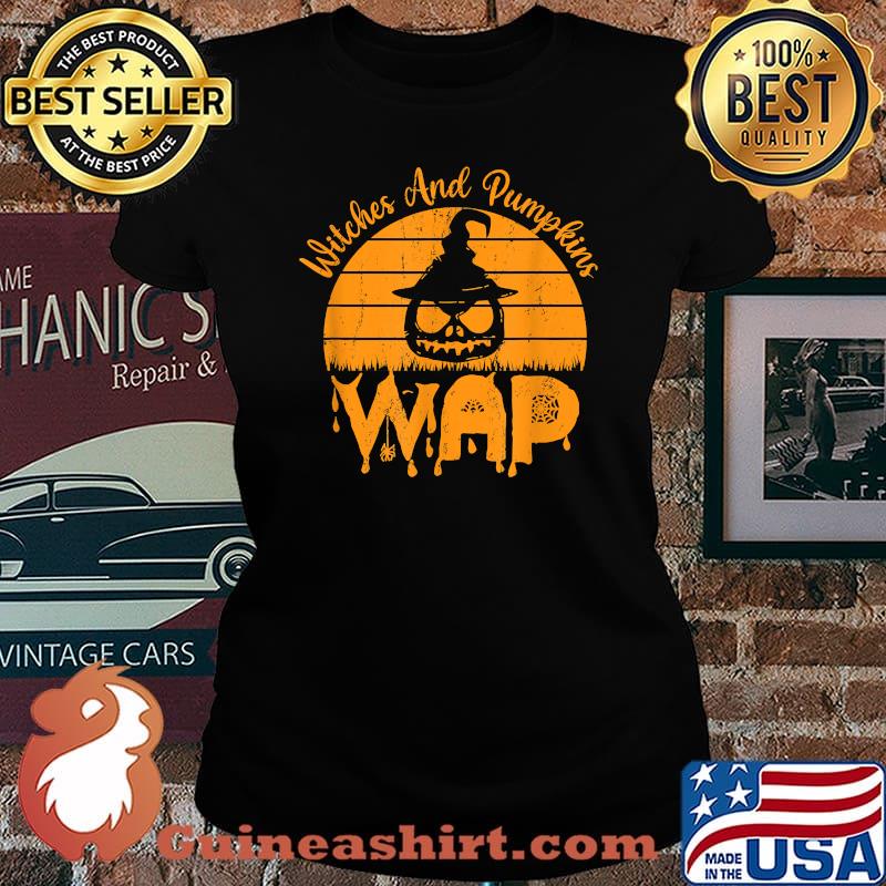 Witches And Pumpkins WAP Halloween T-Shirt Laides tee
