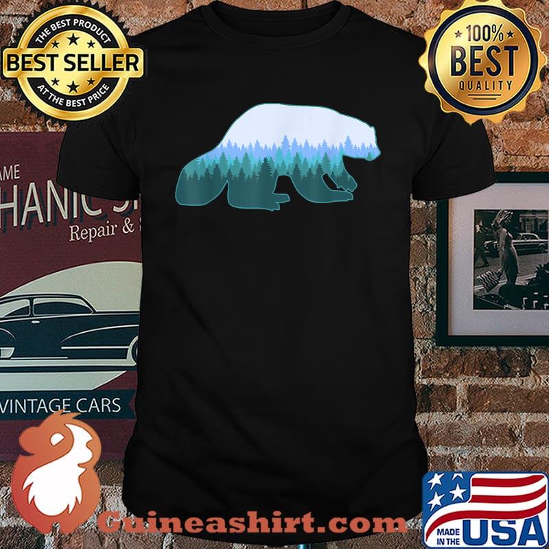 Wolverine Print Landscape Animal Wolverine T-Shirt