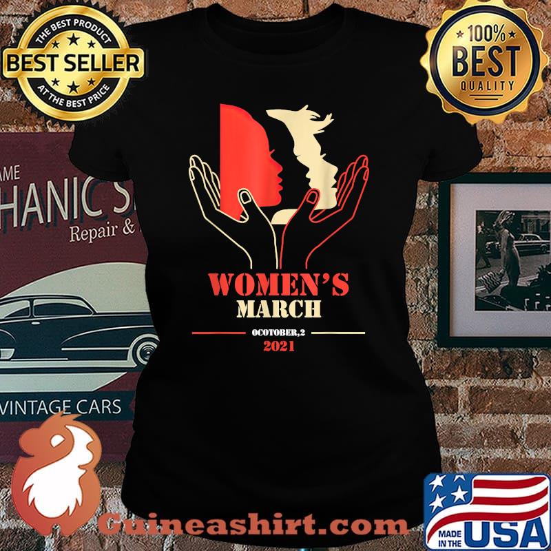 Women's March October 2021 Reproductive Rights Art T-Shirt Laides tee