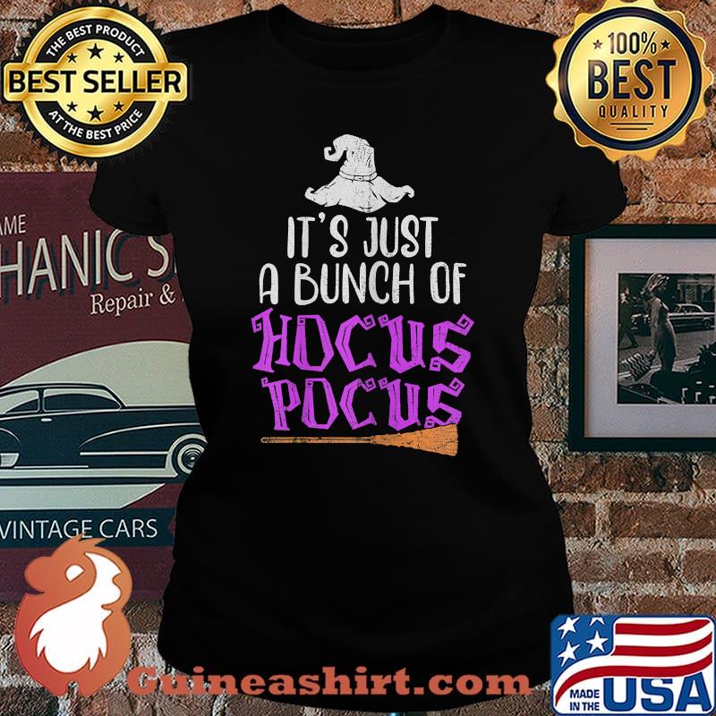 Womens It's Just a Bunch of Hocus Pocus Halloween T-Shirt Laides tee