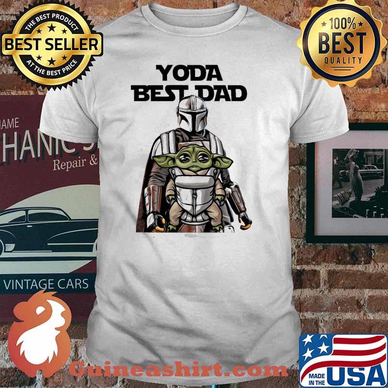 Yoda best dad and mandalorian star wars shirt