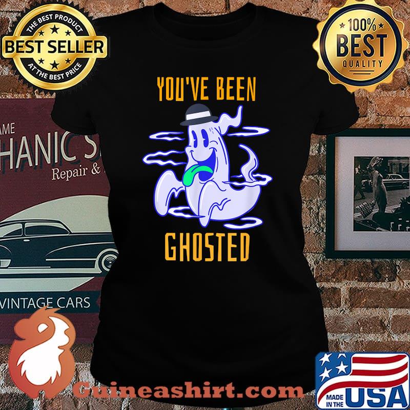 You've Been Ghosted Cute Halloween Trick or Treat Ghost T-Shirt Laides tee