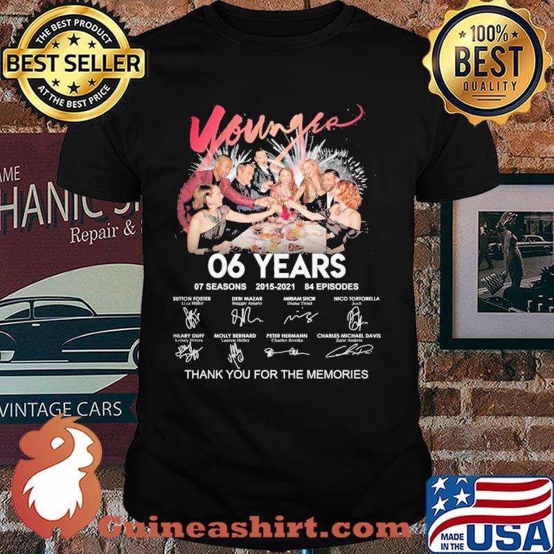 Younger 06 years thank you for the memories signatures shirt