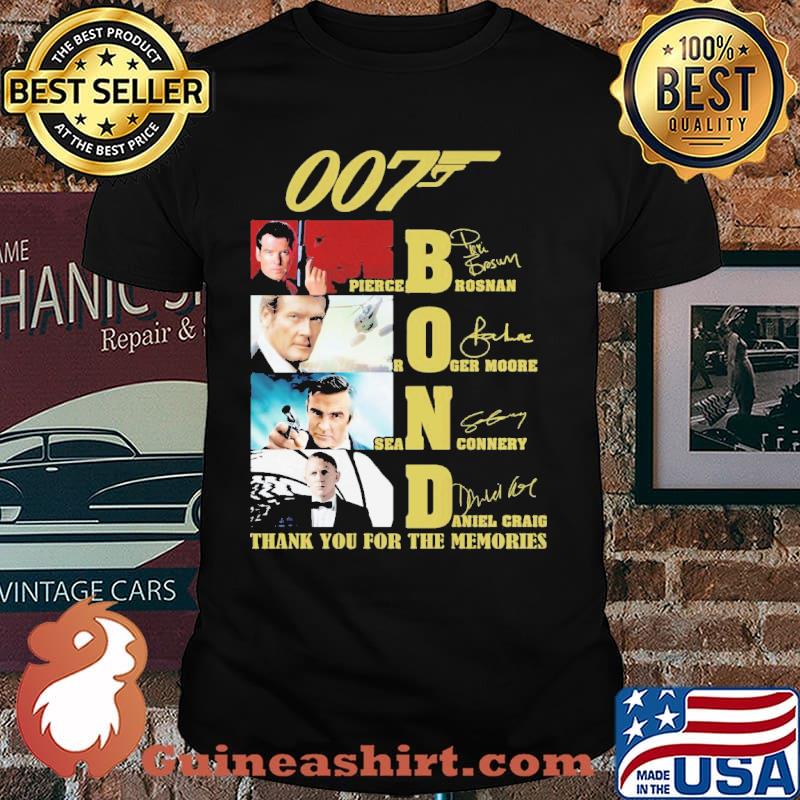 007 Bond Thank You For The Memories Shirt