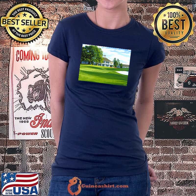 18th Hole at Augusta National Classic T-Shirt Ladiestee