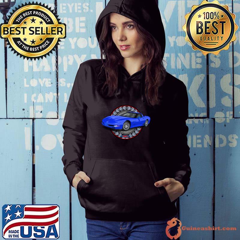 2004 Z06 blue muscle car art rudy edwards transparent Shirt