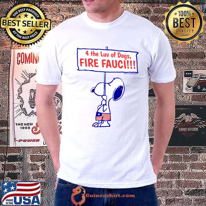 4th Luv of dogs fire fauci snoopy Save the Beagles! Classic T-Shirt