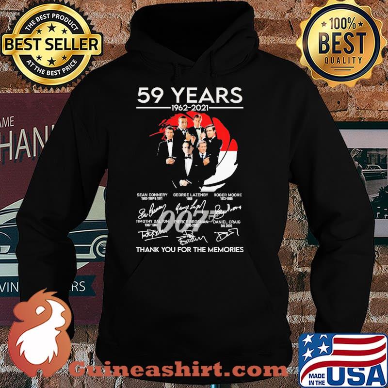 59 Years 1962 2021 007 Thank You For The Memories Shirt Hoodie