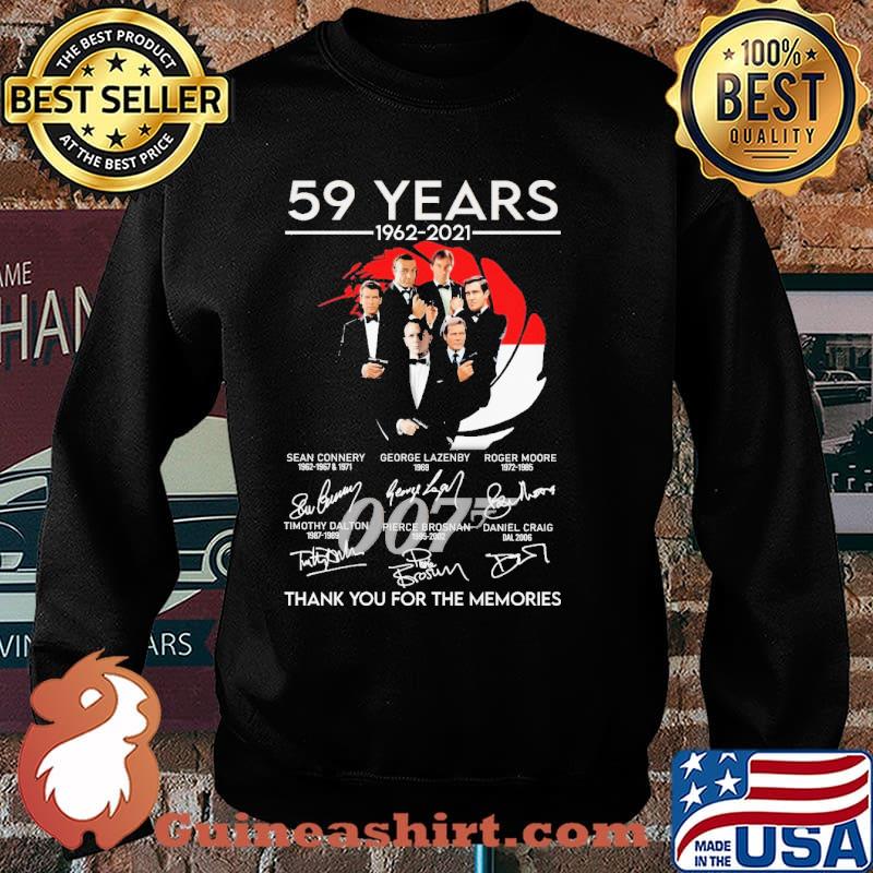 59 Years 1962 2021 007 Thank You For The Memories Shirt Sweater