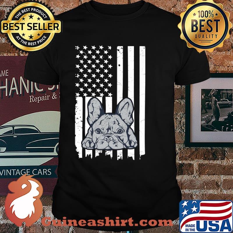 American Flag Usa French Bulldog 4th of July T-Shirt