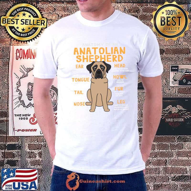 Anatolian Shepherd Dog Funny Anatomy of Mom Dad T-shirt