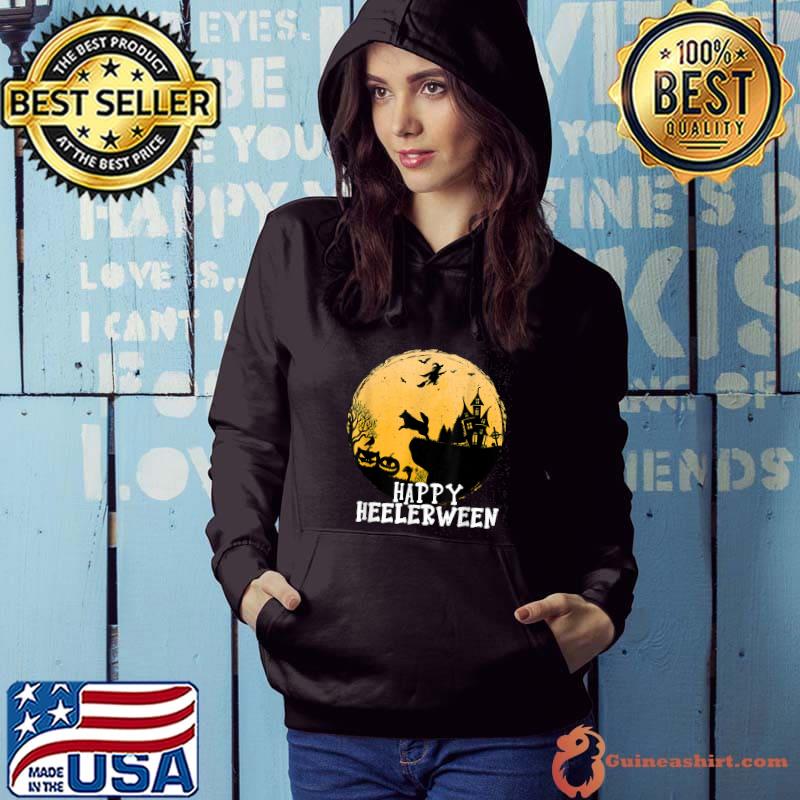 Australian Cattle Dog Full Moon Red Blue Heeler Halloween T-Shirt Hoodie