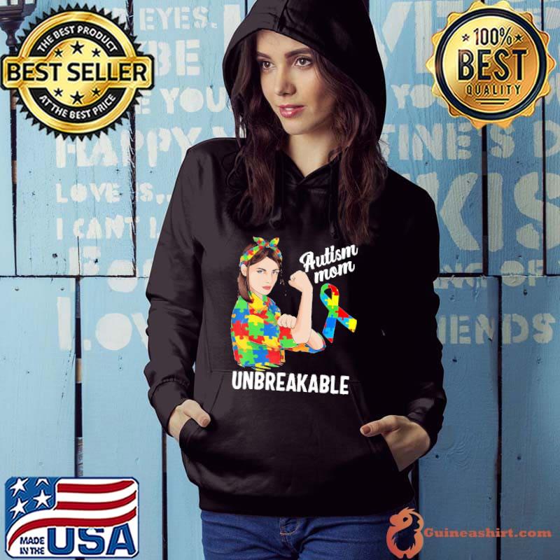Autism Mom Unbreakable Autism Awareness Colorful Shirt